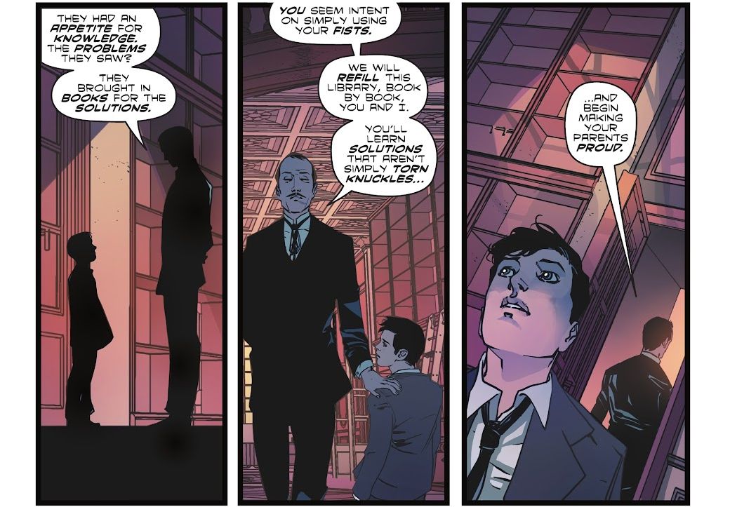 Bruce and Alfred in Batman: The Knight #1 