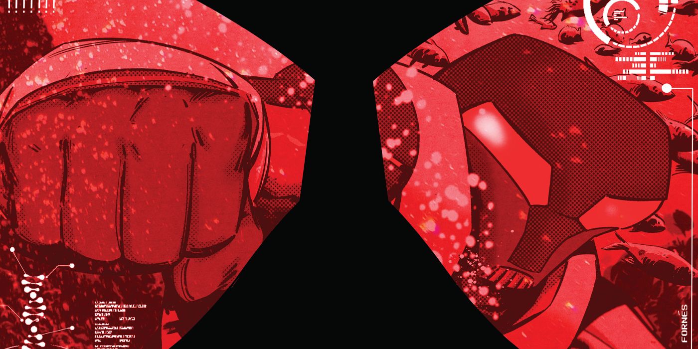 Devil Ray is seen through Black Manta's lenses on the cover to Black Manta #5.