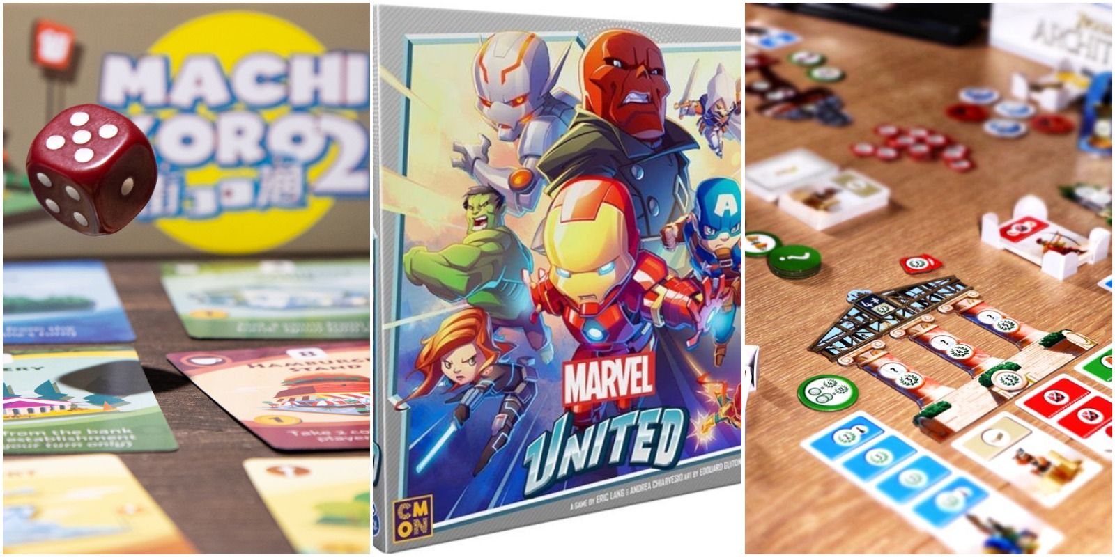 Board Games For Anyone New Machi Koro 2 Marvel United 7 Wonders Architects