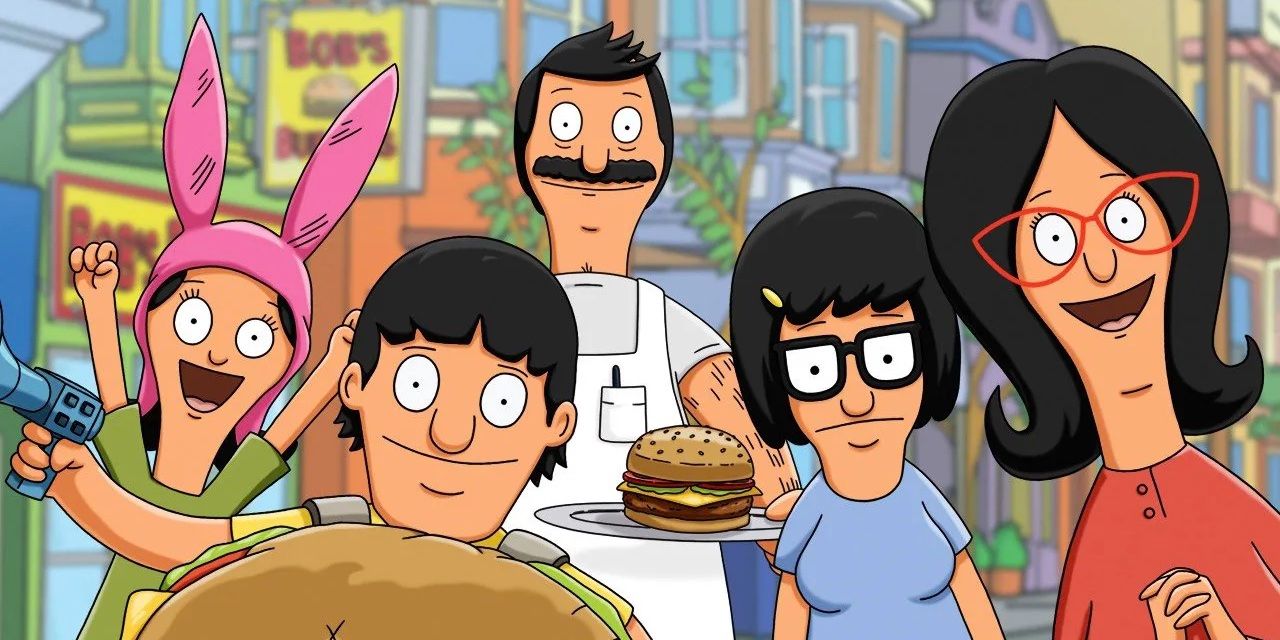 The Belcher family from Bob's Burgers