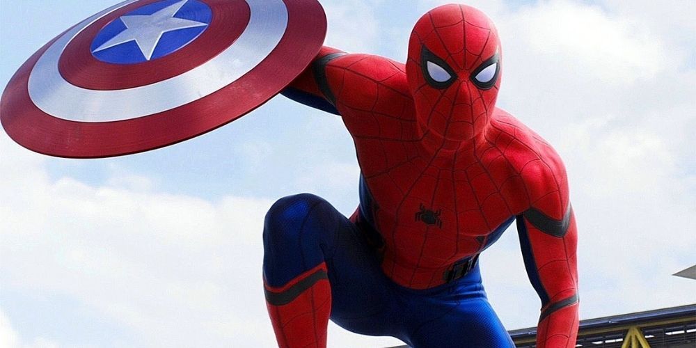 Capitão América CW Homem-Aranha Stark Suit Aeroporto da Alemanha