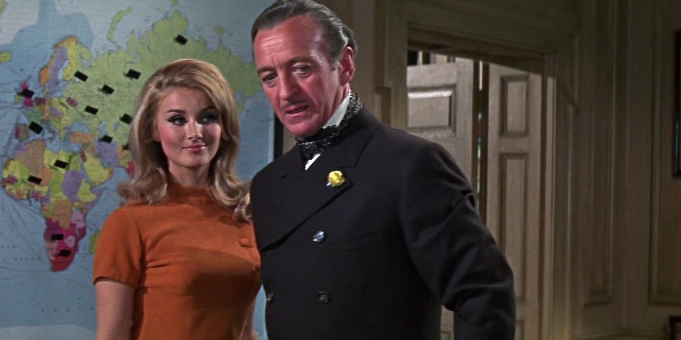 David Niven as James Bond in Casino Royale (1967).