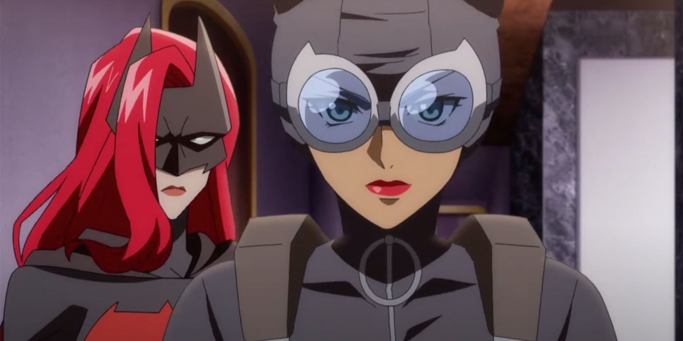 Catwoman and Batwoman in the DC animated film