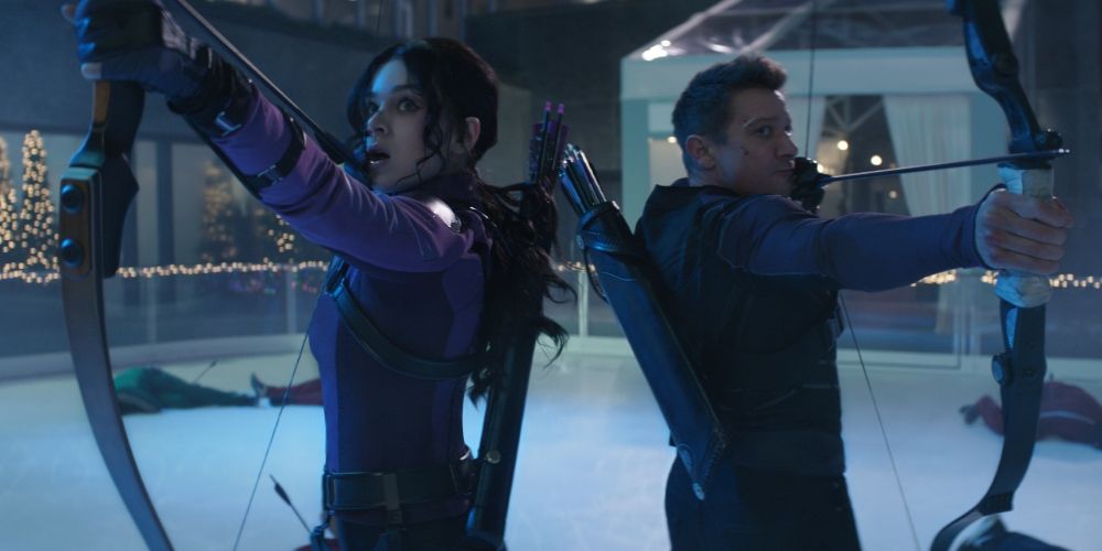 Clint Barton and Kate Bishop fight the Tracksuit Mafia back-to-back Hawkeye series