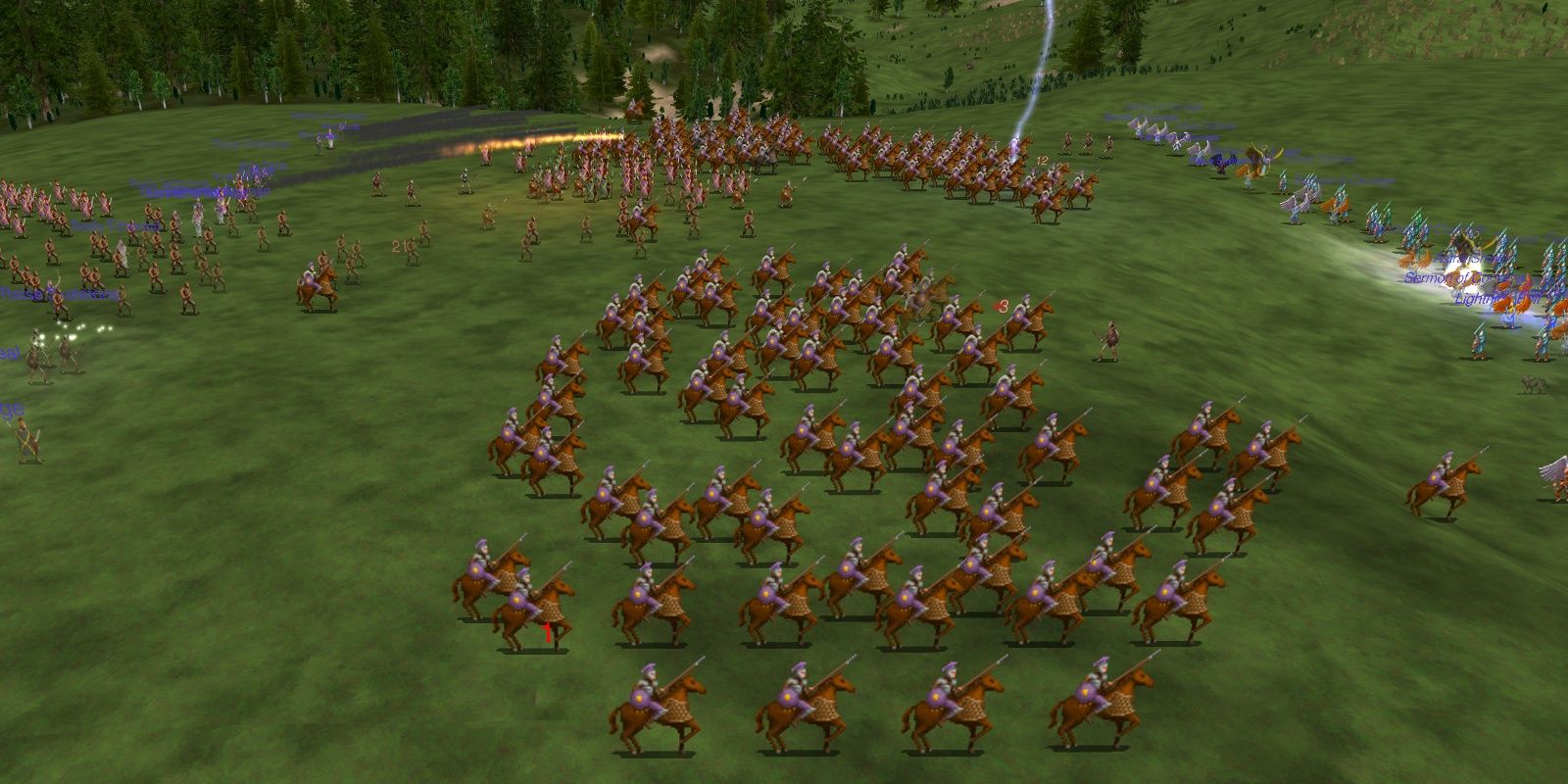 Armies battling in Dominions 5: Warriors of the Faith