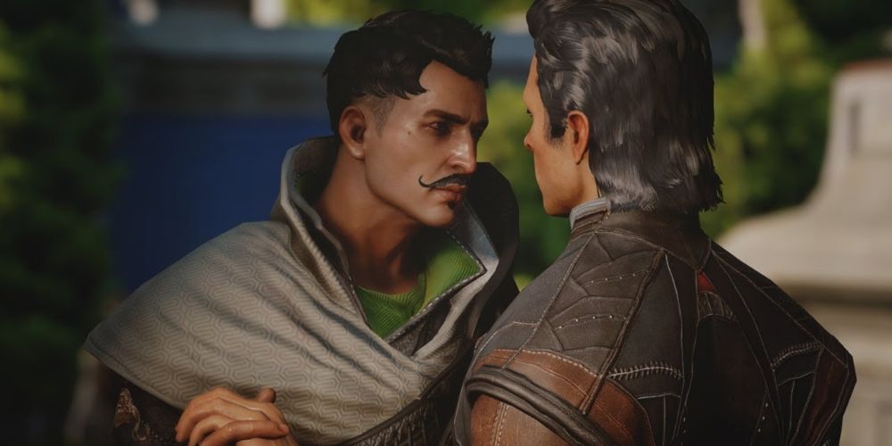 Dorian and the Inquisitor dance in Dragon Age: Inquisition