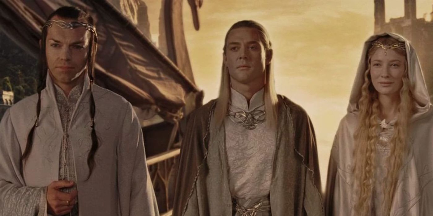 Elrond, Celeborn and Galadriel in The Lord of the Rings: The Return of the King