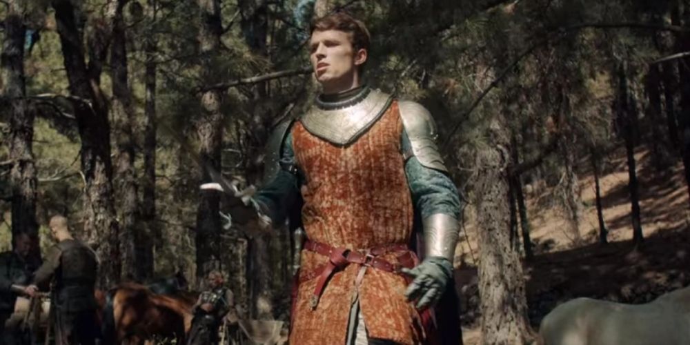 Sir Eyck of Denesle on the dragon hunt in the Witcher Netflix show