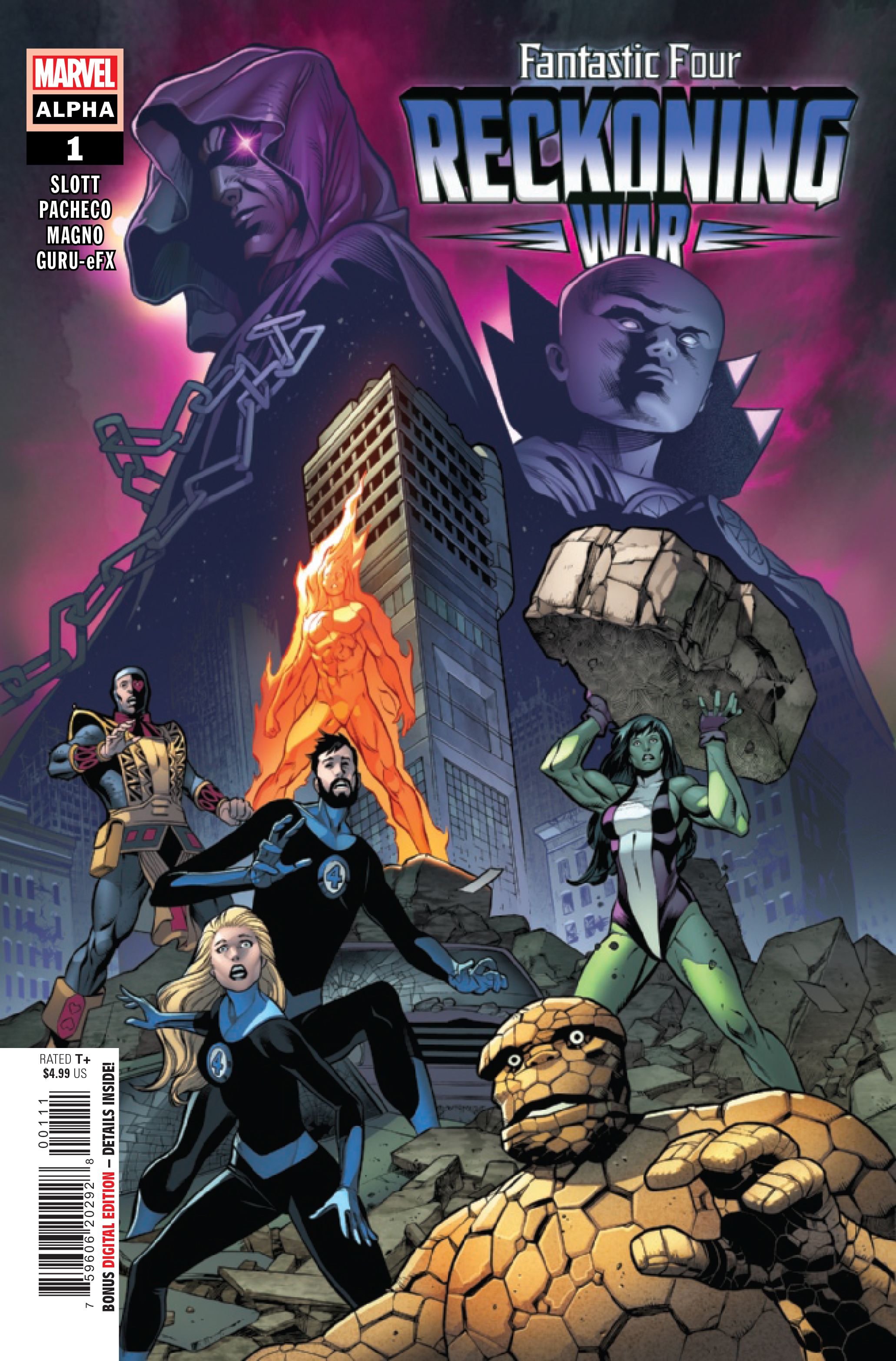 Fantastic Four: Reckoning War Alpha #1 cover.