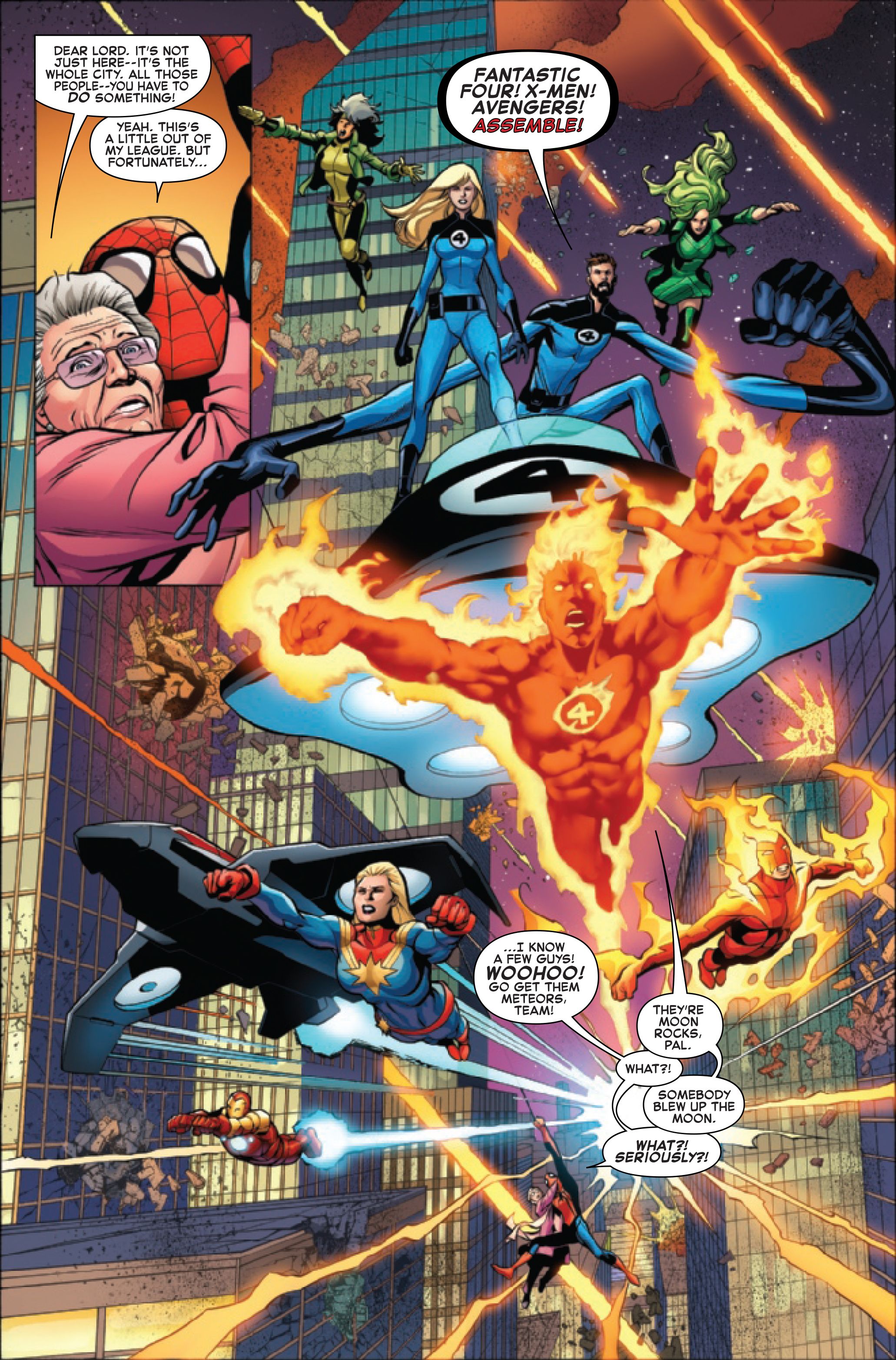 Page 3 of Fantastic Four: Reckoning War Alpha #1, by Dan Slott, Carlos Pacheco, Rafael Fonteriz and Carlos Magno.