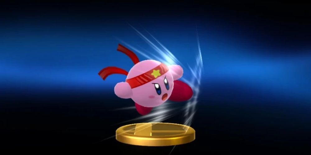 The Fighter Kirby Trophy From Super Smash Bros.