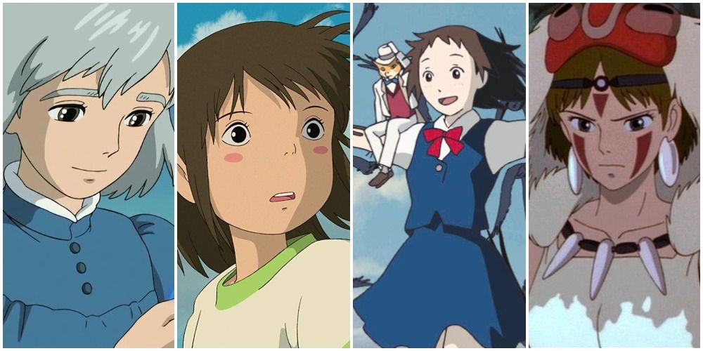 Sophie, Chihiro, Haru and San