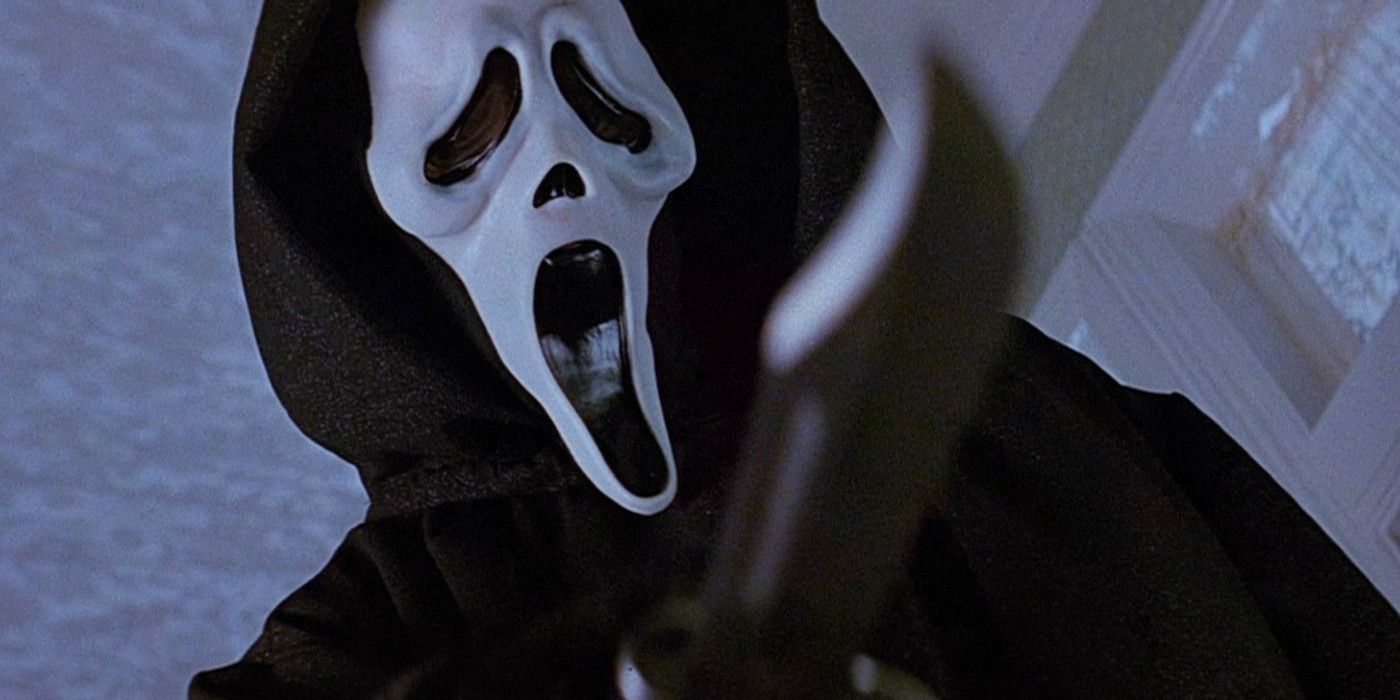 Ghostface Threatens A Victim In Scream