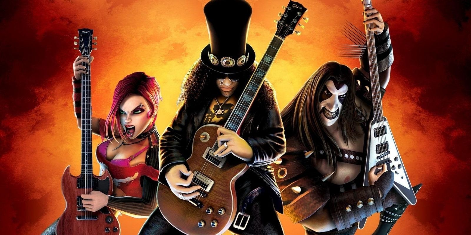 Some of the characters in Guitar Hero
