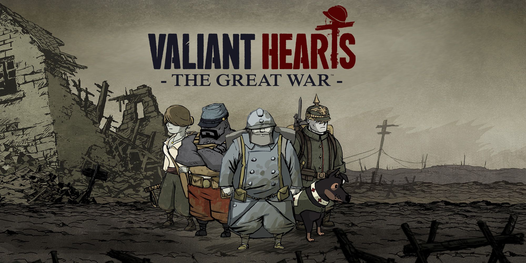 The cast of Characters from Valiant Hearts: The Great War.