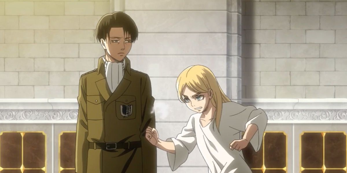 Historia punching Levi in AOT