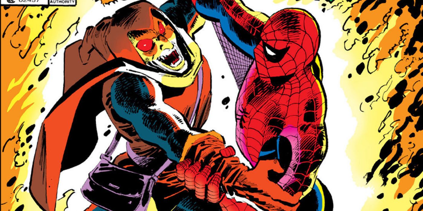 Spider-Man battles the Hobgoblin