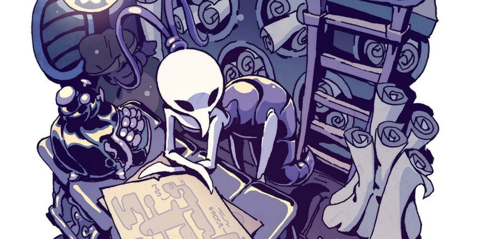 Cozy Hollow Knight Fan Art Captures Shopping in a Whimsical Insect