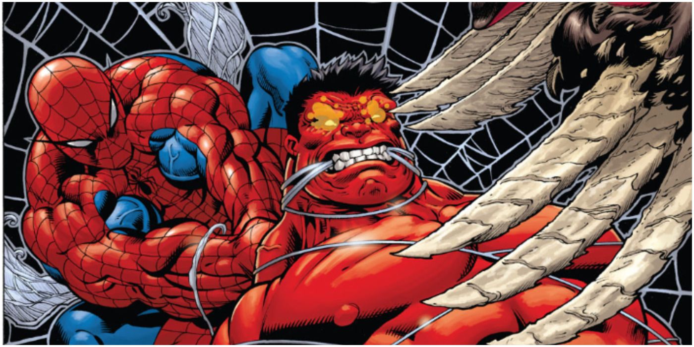 Hulk #22 Spider-Man Webbing Red Hulk