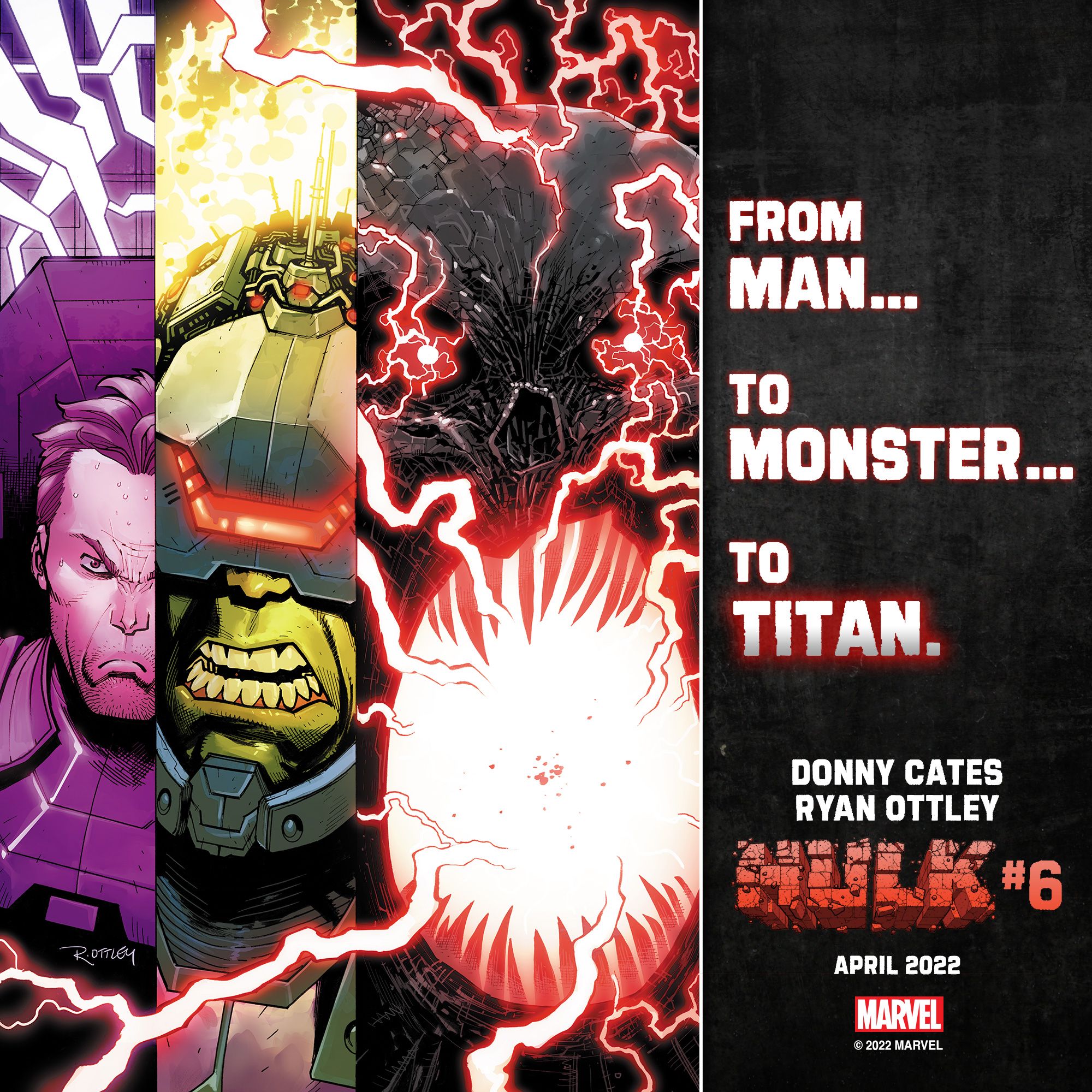 Cover for Hulk #6, by Donny Cates and Ryan Ottley, showing Titan.