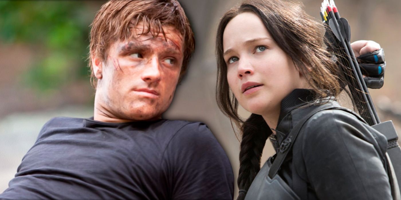 When did Katniss fall in love with Peeta?