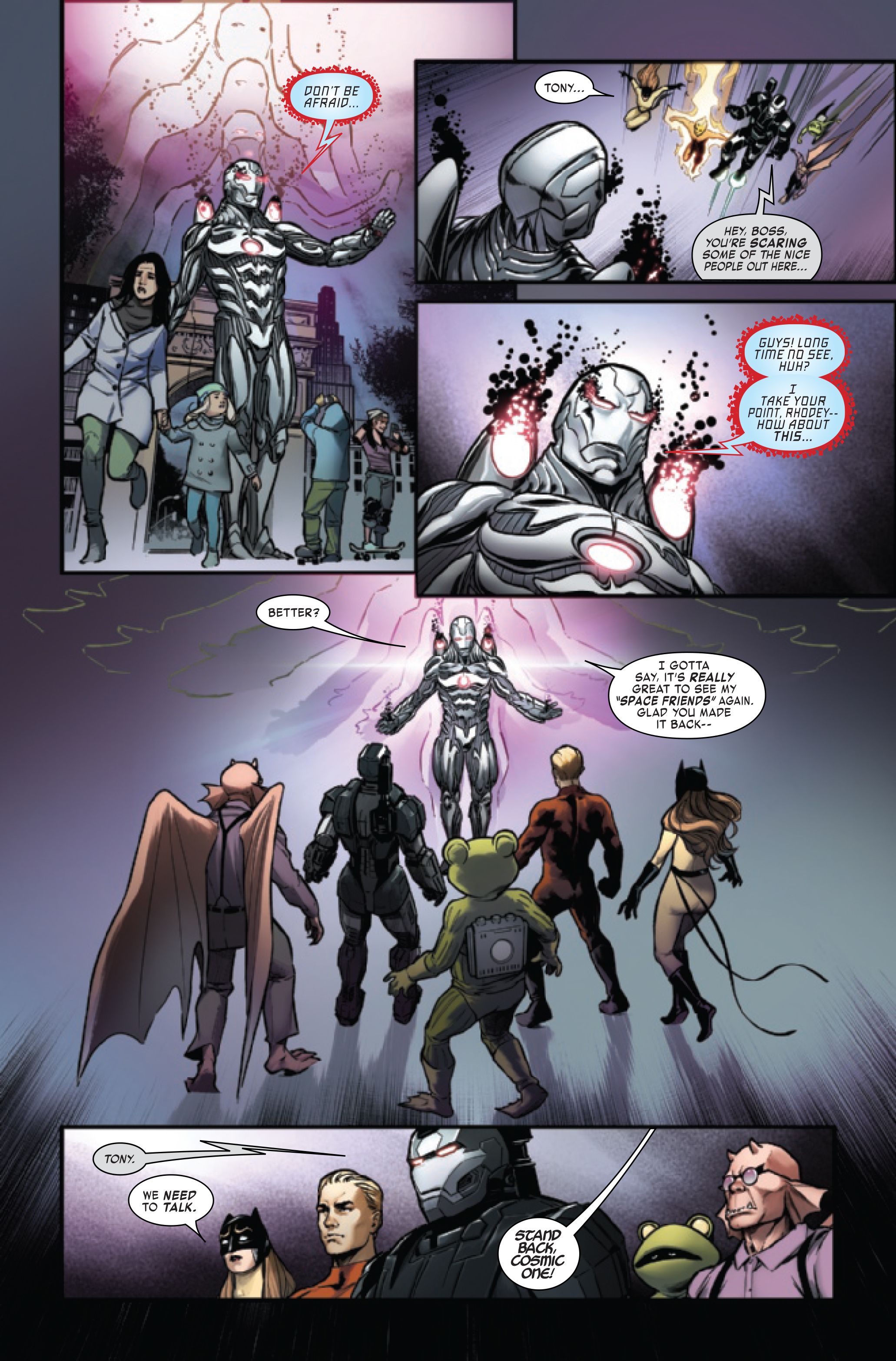 The Avengers Finally Confront Iron Man's 'Iron God' Incarnation