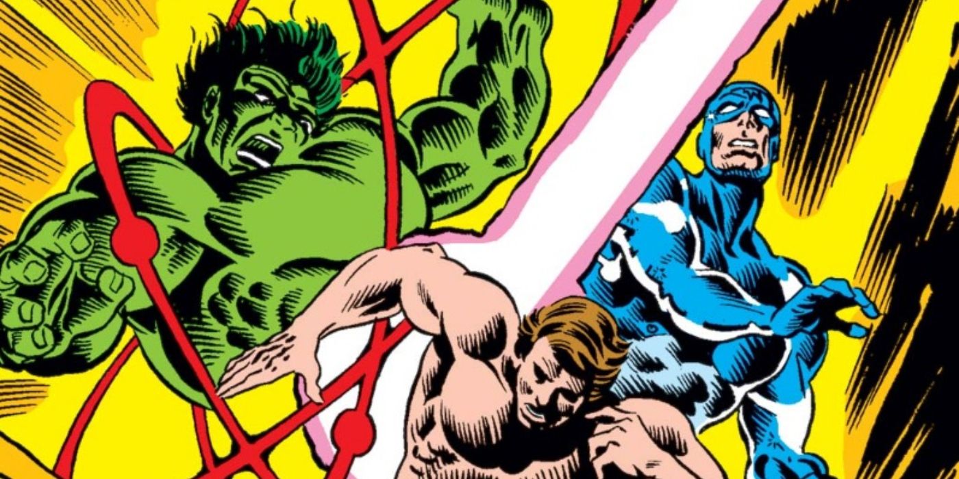 Incredible Hulk Annual #10 - Captain Universe power split Banner from Hulk