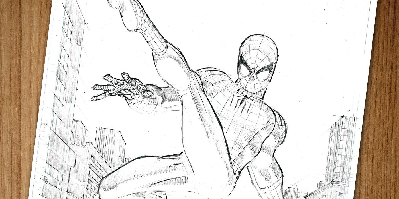 Peter Parker in teaser art for Amazing Spider-Man by John Romita Jr