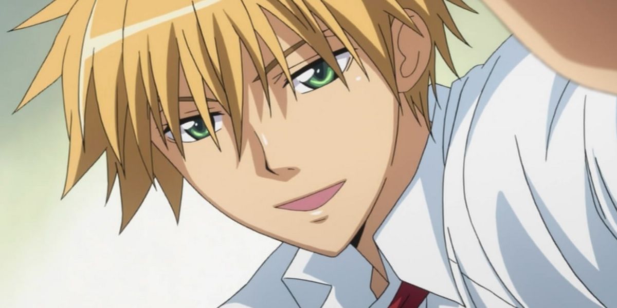 Takumi Usui sorrindo em Kaichou Wa Maid Sama