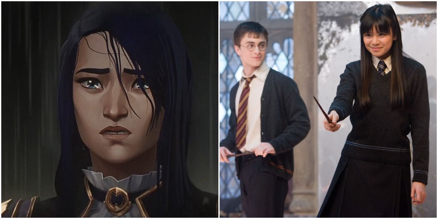 Katie Leung playing both Cho Chang in Harry Potter and Caitlyn in Arcane