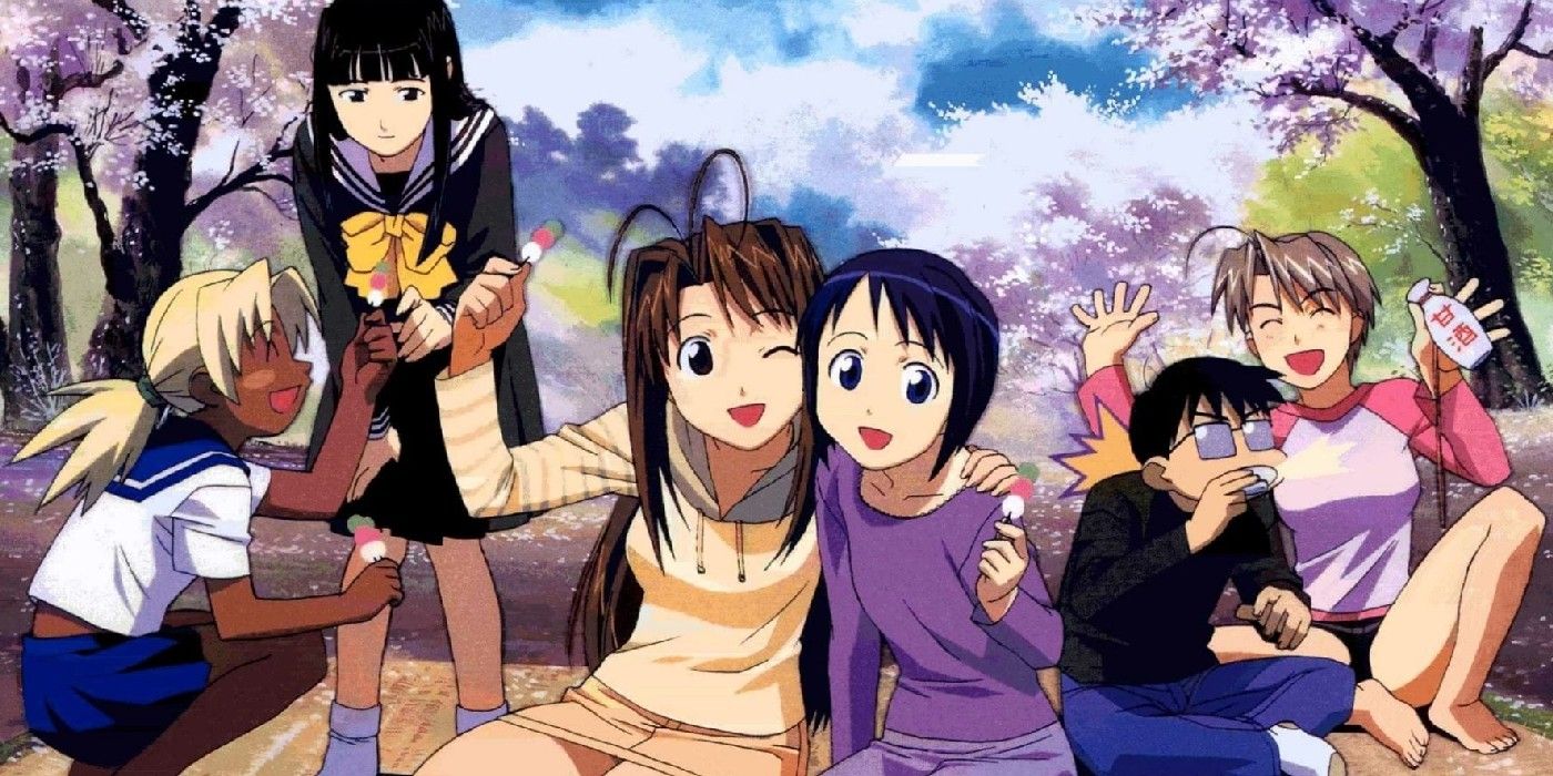 Keitaro And His Harem Hang Out In Love Hina