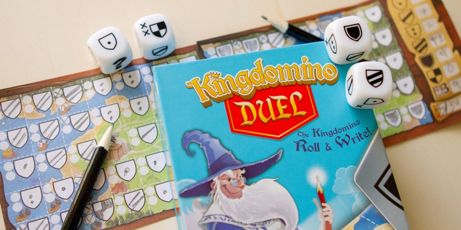Kingdomino Duel Board Game Being Played