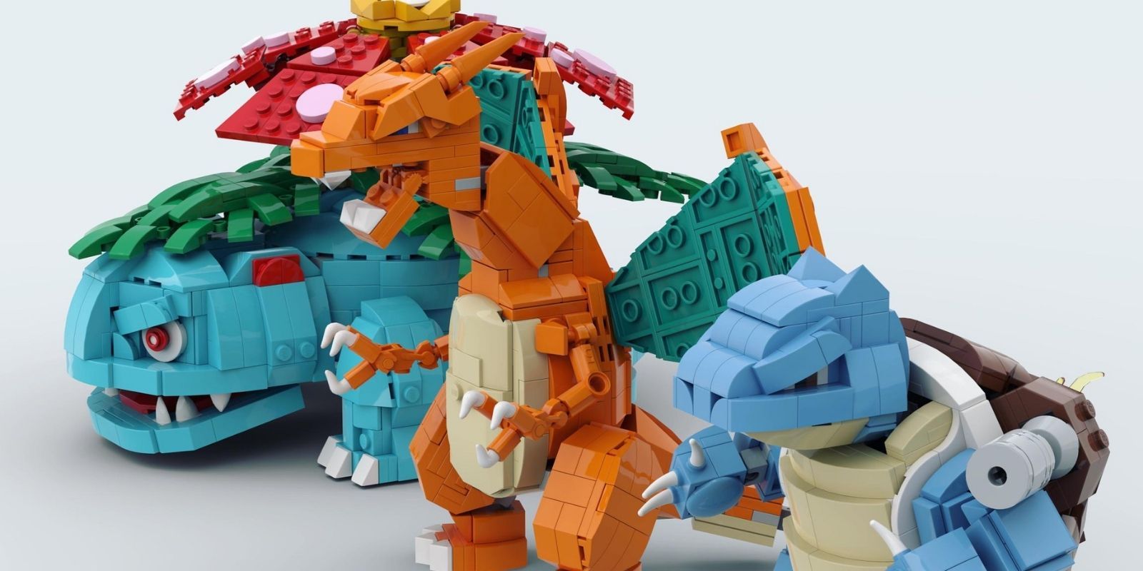 Pokémon Fan Perfectly Creates Three Iconic Pocket Monsters in LEGO