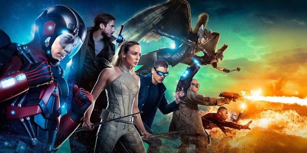 The very first line-up of the Legends of Tomorrow show