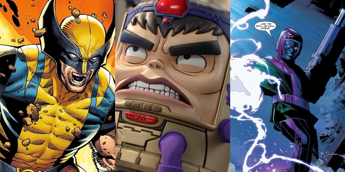MODOK Hulu Easter Eggs Wolverine breaking out of the ground, MODOK angry, and Kang the Conqueror with a blaster split featured