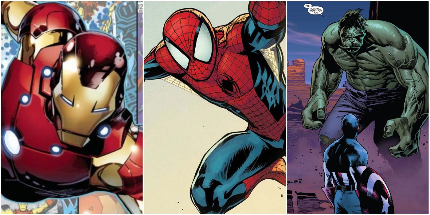 Iron Man, Spider-Man, Hulk