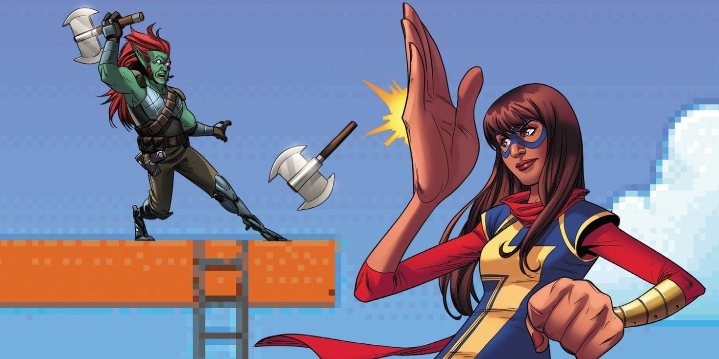 Ms. Marvel Fights Doc.X in Marvel Comics