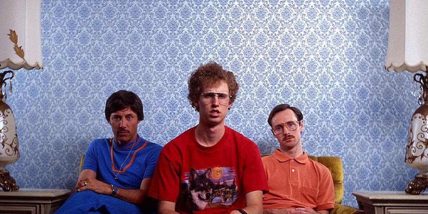 Pedro, Napoleon and Kip sitting on a couch in Napoleon Dynamite