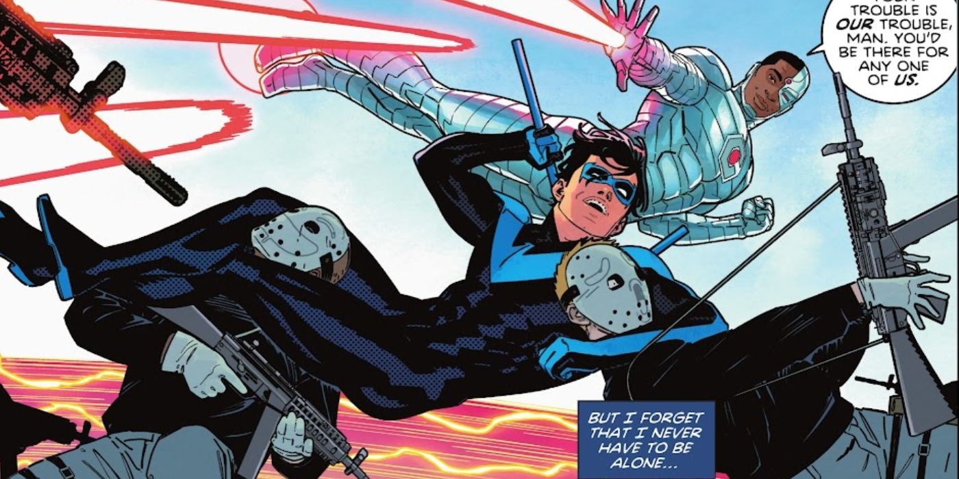 Nightwing Never Has To Be Alone As Cyborg Joins Him