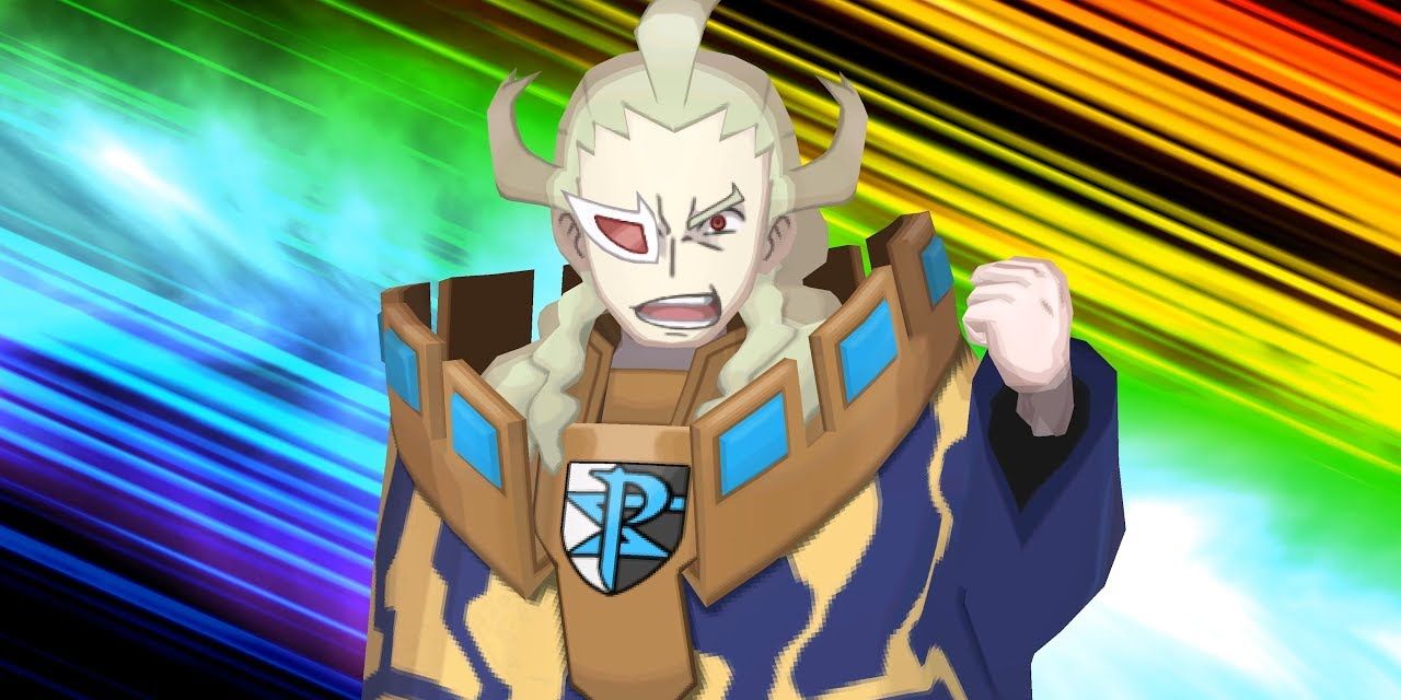 Ghetsis sendo autoritário ao aparecer em Pokémon Ultra Sun e Ultra Moon