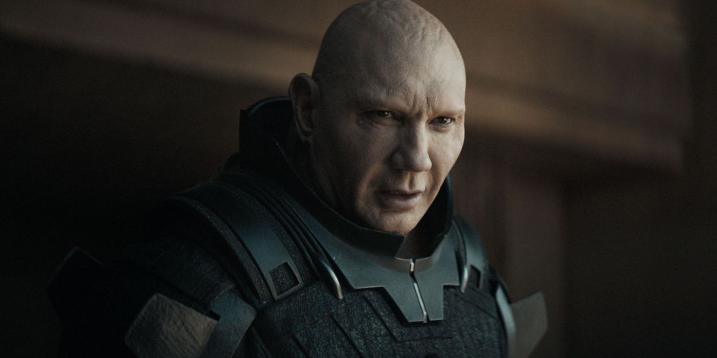 Dave Bautista as Glossu Rabban Harkonnen in Dune.