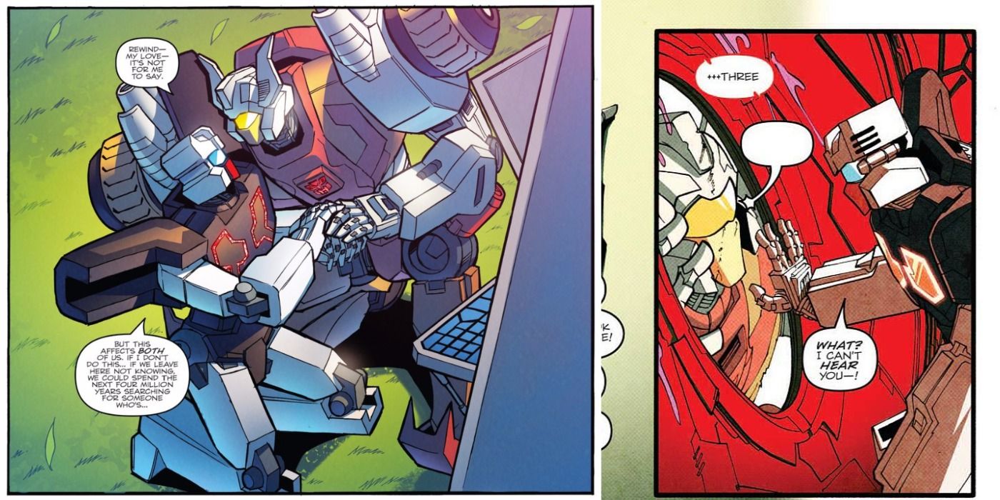 Rewind and Chromedome IDW Transformers