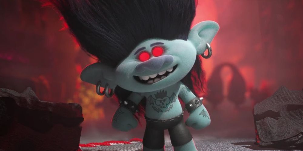Branch turned into a Rock Zombie in Trolls: World Tour movie