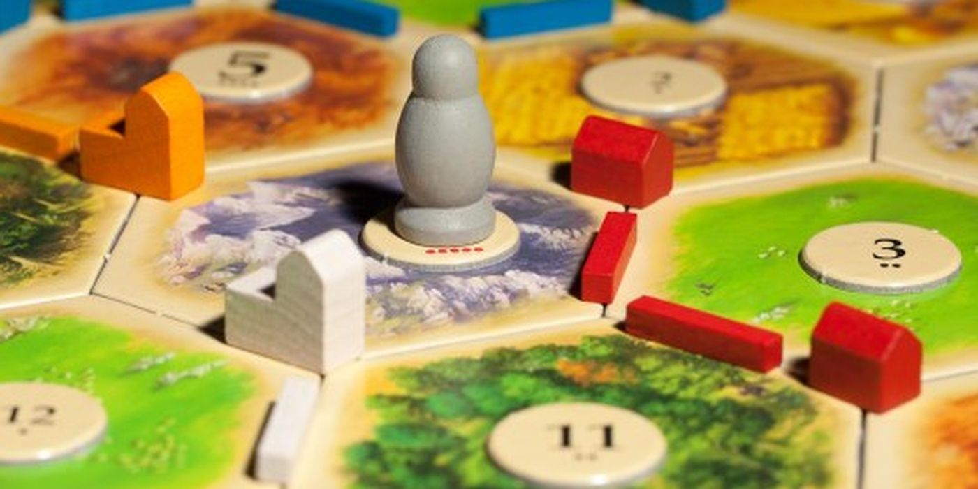 Catan Robber Placed On A Number To Block It