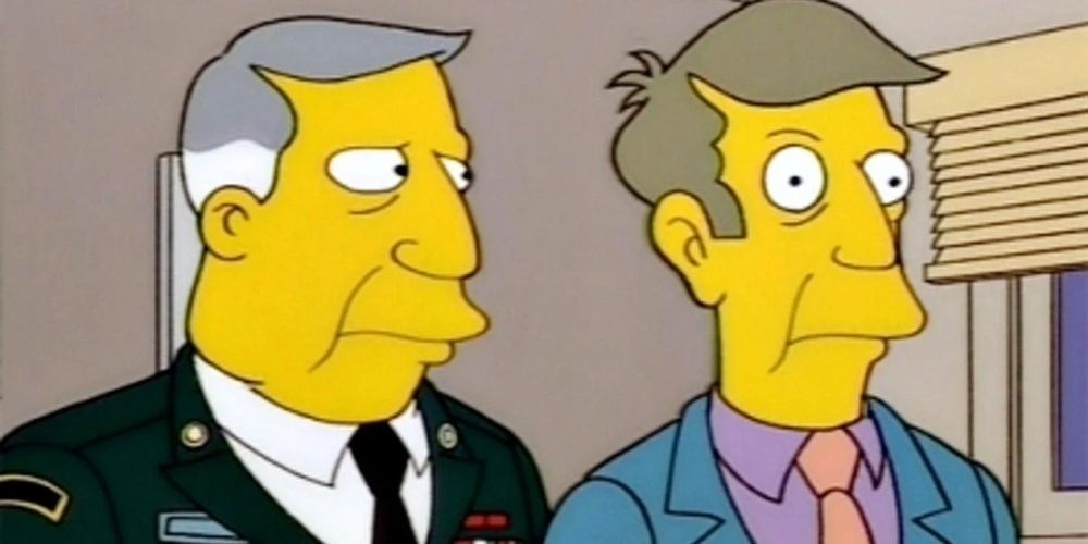 Seymour Skinner and Armin Tamzarian in The Simpsons