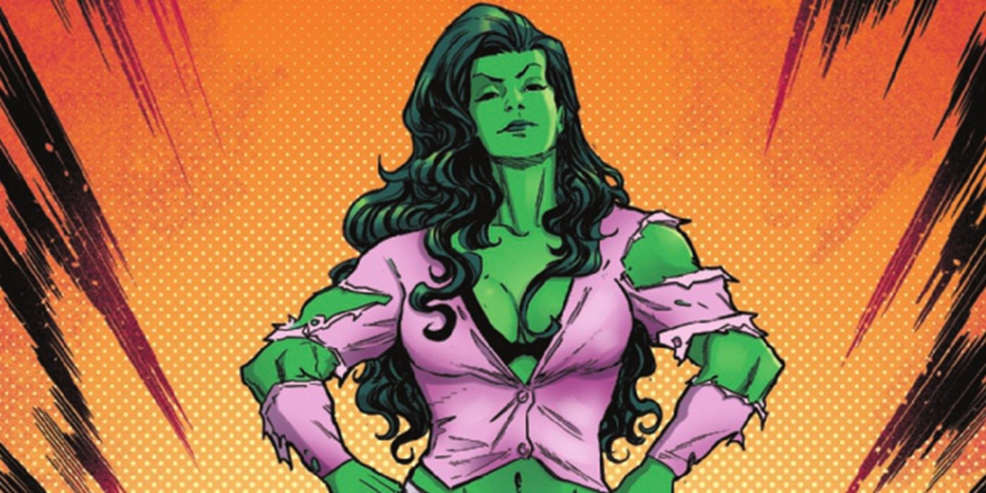 she-hulk with a teared up blouse