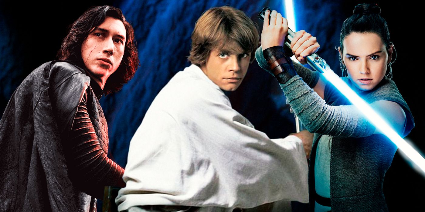 Star Wars Luke Kylo and Rey