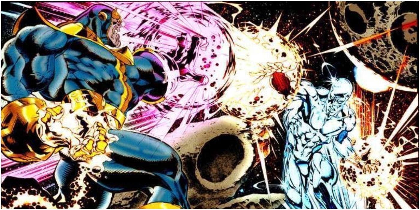 Thanos vs Silver Surfer