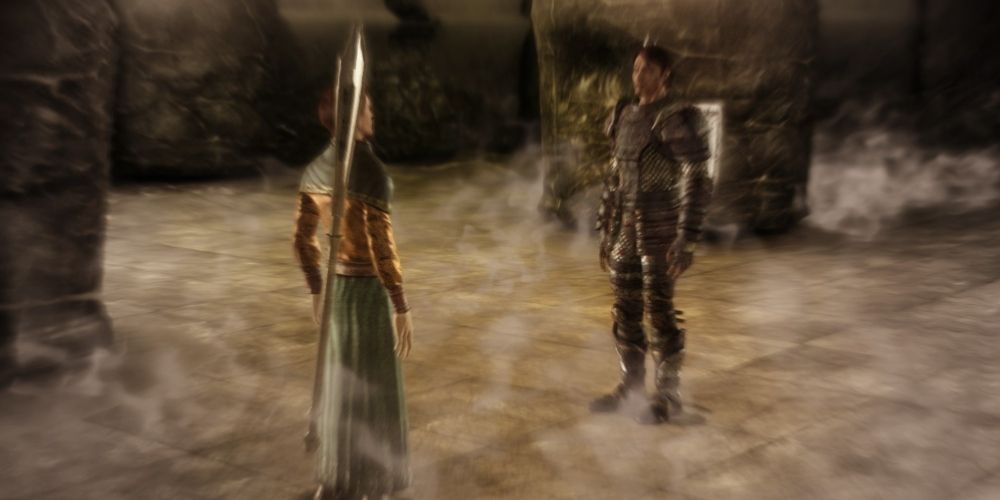 The Warden alone in the Fade in Dragon Age: Origins