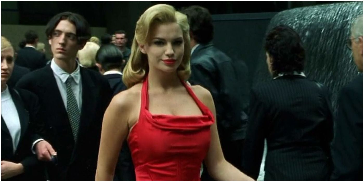 Matrix girl hotsell in red dress